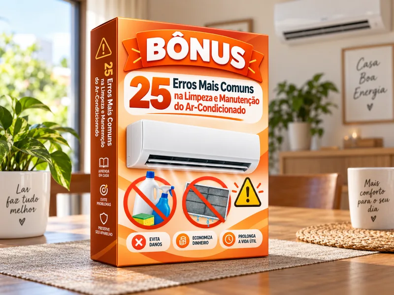 Bônus 25 Erros Mais Comuns na Limpeza e Manutenção do Ar-Condicionado